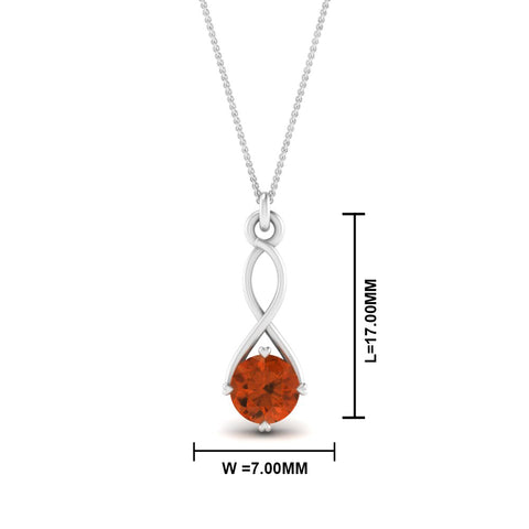 Infinity Solitaire Pendant