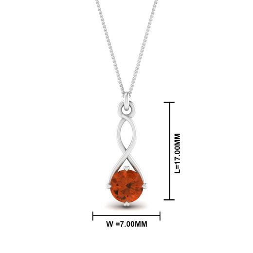Infinity Solitaire Pendant