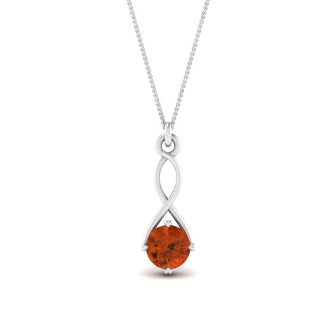 Infinity Solitaire Pendant