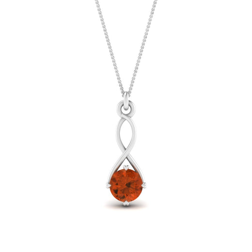 Infinity Solitaire Pendant