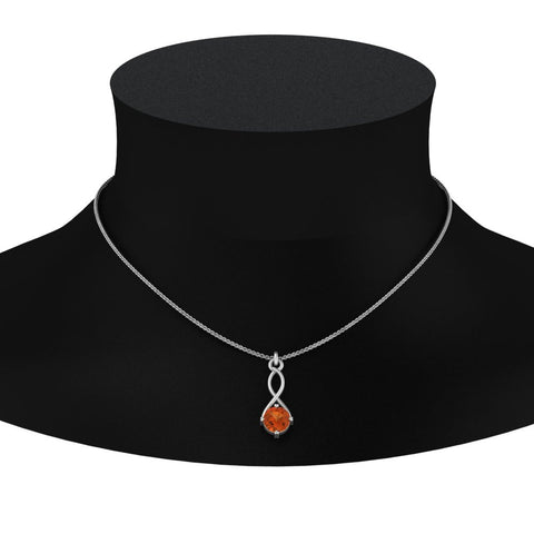 Infinity Solitaire Pendant