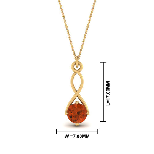 Infinity Solitaire Pendant