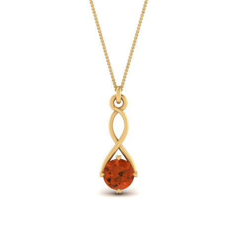 Infinity Solitaire Pendant