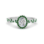 Load image into Gallery viewer, infinity-oval-halo-diamond-engagement-ring-with-emerald-in-white-gold-FD9126OVRGEMGR-NL-WG_fd7db7a9-bb0f-4c7e-8b9f-3888154341dd?v=1757924932
