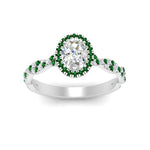 Load image into Gallery viewer, infinity-oval-halo-diamond-engagement-ring-with-emerald-in-white-gold-FD9126OVRGEMGRANGLE5-NL-WG?v=1757924812