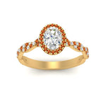 Load image into Gallery viewer, infinity-oval-halo-diamond-engagement-ring-with-orange-sapphire-in-yellow-gold-FD9126OVRGSAORANGLE5-NL-YG?v=1757924812