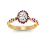 Load image into Gallery viewer, infinity-oval-halo-diamond-engagement-ring-with-pink-sapphire-in-yellow-gold-FD9126OVRGSADRPIANGLE5-NL-YG_7929e701-9cff-4a8d-8330-b6ca1157efe5?v=1757924932
