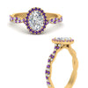 Load image into Gallery viewer, infinity-oval-halo-diamond-engagement-ring-with-purple-topaz-in-yellow-gold-FD9126OVRGVITOANGLE3-NL-YG_626d466b-0050-4be0-8983-5fcc9913737b?v=1757924932