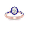 Load image into Gallery viewer, infinity-oval-halo-diamond-engagement-ring-with-sapphire-in-rose-gold-FD9126OVRGSABLANGLE5-NL-RG_b677133c-064e-4281-987b-6345b9ac2ecd?v=1757924932