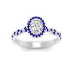 Load image into Gallery viewer, infinity-oval-halo-diamond-engagement-ring-with-sapphire-in-white-gold-FD9126OVRGSABLANGLE5-NL-WG_8221d665-f103-423f-afa8-8886ba43d0db?v=1757924931
