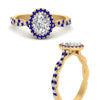 Load image into Gallery viewer, infinity-oval-halo-diamond-engagement-ring-with-sapphire-in-yellow-gold-FD9126OVRGSABLANGLE3-NL-YG_6a76aa53-0802-4cf7-a68e-4c70682568c3?v=1757924932