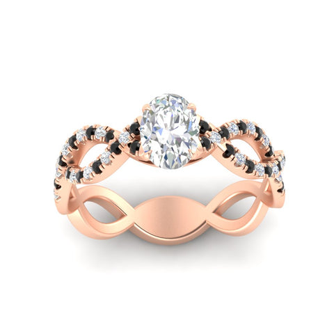 infinity-oval-shaped-twist-diamond-engagement-ring-with-black-diamond-in-rose-gold-FD11157OVRGBLACKANGLE3-NL-RG