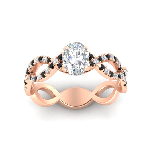 infinity-oval-shaped-twist-diamond-engagement-ring-with-black-diamond-in-rose-gold-FD11157OVRGBLACKANGLE3-NL-RG