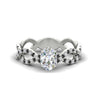 Load image into Gallery viewer, infinity-oval-shaped-twist-diamond-engagement-ring-with-black-diamond-in-white-gold-FD11157OVRGBLACKANGLE3-NL-WG