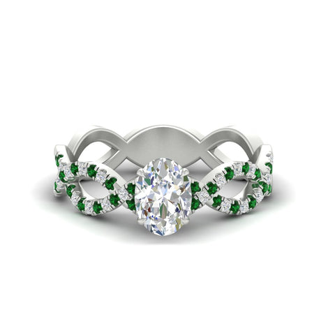 infinity-oval-shaped-twist-diamond-engagement-ring-with-emerald-in-white-gold-FD11157OVRGEMGRANGLE3-NL-WG