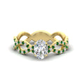 Thumbnail 77 - infinity-oval-shaped-twist-diamond-engagement-ring-with-emerald-in-yellow-gold-FD11157OVRGEMGRANGLE3-NL-YG
