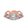 Load image into Gallery viewer, infinity-oval-shaped-twist-diamond-engagement-ring-with-pink-sapphire-in-rose-gold-FD11157OVRGSADRPIANGLE3-NL-RG