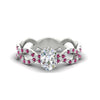Load image into Gallery viewer, infinity-oval-shaped-twist-diamond-engagement-ring-with-pink-sapphire-in-white-gold-FD11157OVRGSADRPIANGLE3-NL-WG