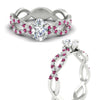 Load image into Gallery viewer, infinity-oval-shaped-twist-diamond-engagement-ring-with-pink-sapphire-in-white-gold-FD11157OVRGSADRPIANGLE3-NL-WG