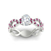 Load image into Gallery viewer, infinity-oval-shaped-twist-diamond-engagement-ring-with-pink-sapphire-in-white-gold-FD11157OVRGSADRPIANGLE3-NL-WG