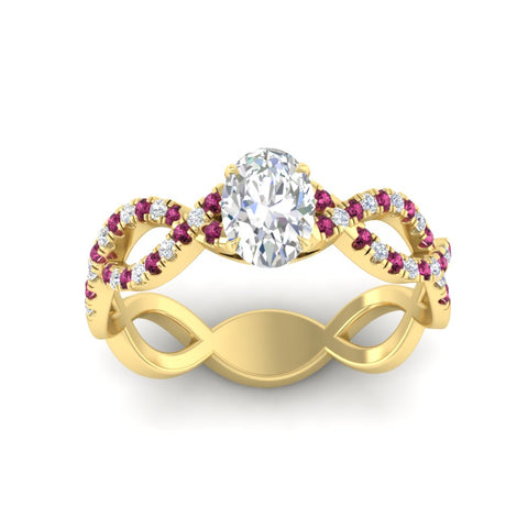 infinity-oval-shaped-twist-diamond-engagement-ring-with-pink-sapphire-in-yellow-gold-FD11157OVRGSADRPIANGLE3-NL-YG