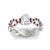 Load image into Gallery viewer, infinity-oval-shaped-twist-diamond-engagement-ring-with-ruby-in-white-gold-FD11157OVRGRUDRANGLE3-NL-WG