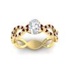 Load image into Gallery viewer, infinity-oval-shaped-twist-diamond-engagement-ring-with-ruby-in-yellow-gold-FD11157OVRGRUDRANGLE3-NL-YG