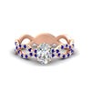Load image into Gallery viewer, infinity-oval-shaped-twist-diamond-engagement-ring-with-sapphire-in-rose-gold-FD11157OVRGSABLANGLE3-NL-RG