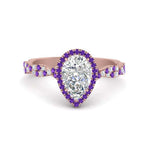 Load image into Gallery viewer, infinity-pear-halo-purple-topaz-engagement-ring-in-rose-gold-FD9126PERGVITO-NL-RG_95797633-754e-46ba-bd55-9eb6026a0900?v=1757924943
