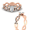 Load image into Gallery viewer, infinity-pear-shaped-twist-diamond-engagement-ring-with-black-diamond-in-rose-gold-FD11157PERGBLACKANGLE3-NL-RG