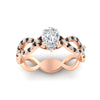 Load image into Gallery viewer, infinity-pear-shaped-twist-diamond-engagement-ring-with-black-diamond-in-rose-gold-FD11157PERGBLACKANGLE3-NL-RG