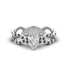 Load image into Gallery viewer, infinity-pear-shaped-twist-diamond-engagement-ring-with-black-diamond-in-white-gold-FD11157PERGBLACKANGLE3-NL-WG
