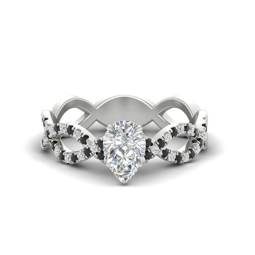 infinity-pear-shaped-twist-diamond-engagement-ring-with-black-diamond-in-white-gold-FD11157PERGBLACKANGLE3-NL-WG