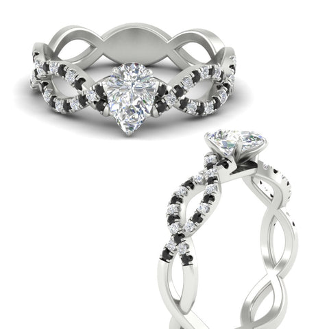 infinity-pear-shaped-twist-diamond-engagement-ring-with-black-diamond-in-white-gold-FD11157PERGBLACKANGLE3-NL-WG