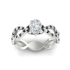Load image into Gallery viewer, infinity-pear-shaped-twist-diamond-engagement-ring-with-black-diamond-in-white-gold-FD11157PERGBLACKANGLE3-NL-WG