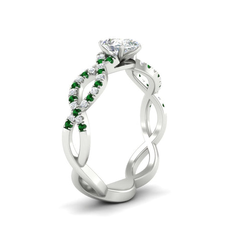 infinity-pear-shaped-twist-diamond-engagement-ring-with-emerald-in-white-gold-FD11157PERGEMGRANGLE3-NL-WG