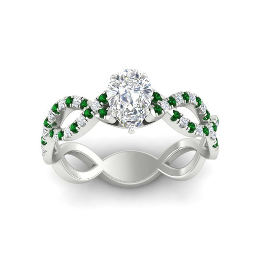 infinity-pear-shaped-twist-diamond-engagement-ring-with-emerald-in-white-gold-FD11157PERGEMGRANGLE3-NL-WG