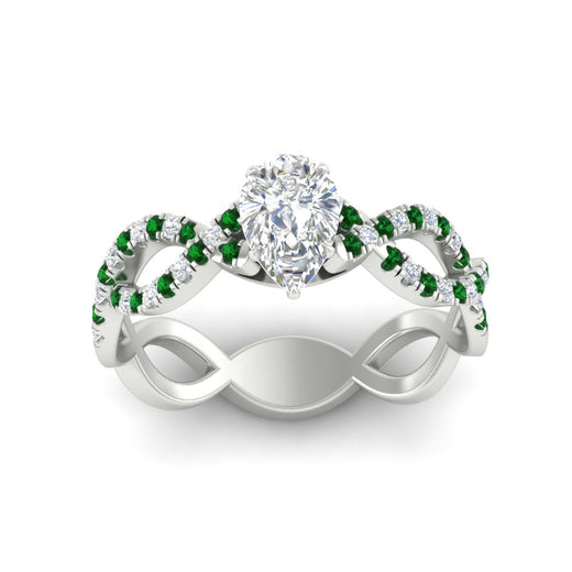 infinity-pear-shaped-twist-diamond-engagement-ring-with-emerald-in-white-gold-FD11157PERGEMGRANGLE3-NL-WG