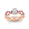 Load image into Gallery viewer, infinity-pear-shaped-twist-diamond-engagement-ring-with-pink-sapphire-in-rose-gold-FD11157PERGSADRPIANGLE3-NL-RG