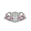 Load image into Gallery viewer, infinity-pear-shaped-twist-diamond-engagement-ring-with-pink-sapphire-in-white-gold-FD11157PERGSADRPIANGLE3-NL-WG