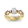 Load image into Gallery viewer, infinity-pear-shaped-twist-diamond-engagement-ring-with-ruby-in-yellow-gold-FD11157PERGRUDRANGLE3-NL-YG