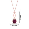 Load image into Gallery viewer, Infinity Solitaire Pendant