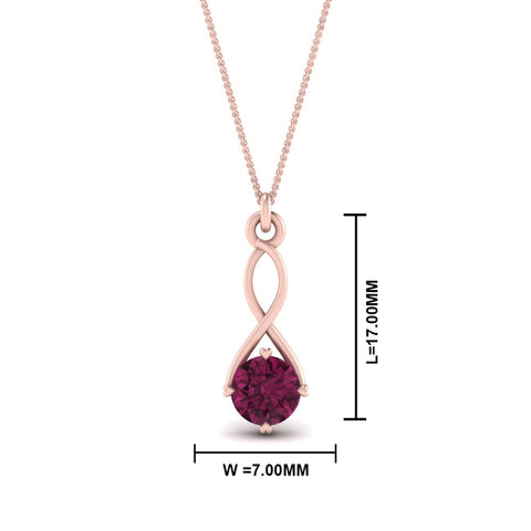 Infinity Solitaire Pendant