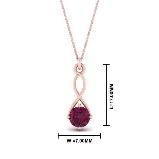 Infinity Solitaire Pendant