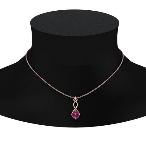 Infinity Solitaire Pendant