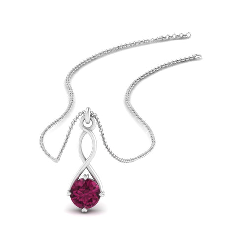 Infinity Solitaire Pendant