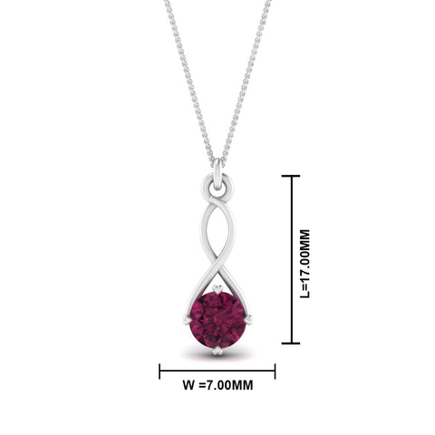 Infinity Solitaire Pendant
