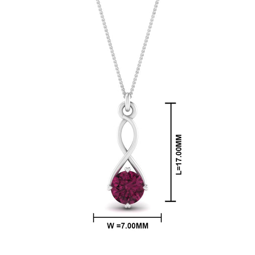 Infinity Solitaire Pendant