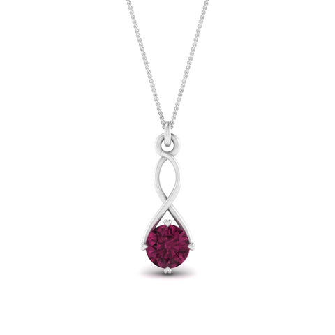 Infinity Solitaire Pendant