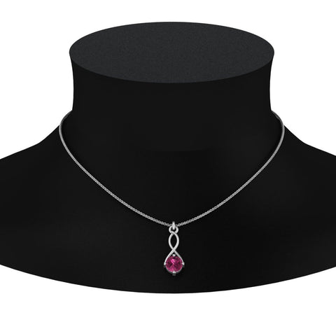 Infinity Solitaire Pendant
